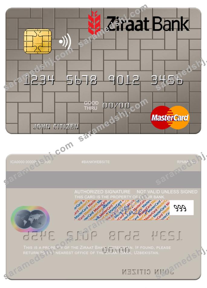 Uzbekistan Ziraat Bank mastercard